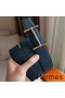 Hermes H d'Ancre Reversible Belt In Blue/White Epsom Leather