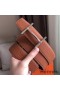 Hermes H d'Ancre Reversible Belt In Brown/Noir Leather