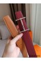 Hermes H d'Ancre Reversible Belt In Gold/Red Epsom Leather
