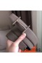 Hermes H d'Ancre Reversible Belt In Grey/Noir Leather
