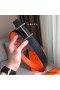 Hermes H d'Ancre Reversible Belt In Orange/Noir Leather