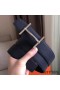 Hermes H d'Ancre Reversible Belt In Sapphire/Ardoise Leather