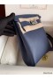Hermes Hac a Dos PM Backpack in Blue Saphir Clemence Leather