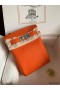 Hermes Hac a Dos PM Backpack in Orange Clemence Leather