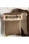 Hermes Hac a Dos PM Backpack in Taupe Clemence Leather