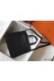 Hermes Halzan 31cm Bag In Black Clemence Leather