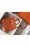 Hermes Halzan 31cm Bag In Orange Clemence Leather
