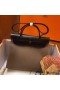 Hermes Herbag Zip 31cm Bag In Black And Taupe