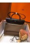 Hermes Herbag Zip 31cm Bag In Black And Taupe