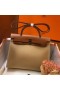 Hermes Herbag Zip 31cm Bag In Brown And Beige