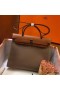 Hermes Herbag Zip 31cm Bag In Brown And Taupe
