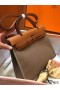 Hermes Herbag Zip 31cm Bag In Brown And Taupe