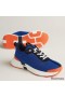 Hermes Heros Sneakers in Blue Technical Knit