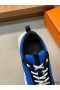 Hermes Heros Sneakers in Blue Technical Knit