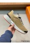 Hermes Heros Sneakers in Khaki Technical Knit