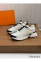 Hermes Heros Sneakers in White Technical Knit