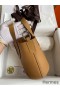 Hermes In The Loop 18 Handmade Bag in Biscuit Clemence Leather