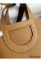 Hermes In The Loop 18 Handmade Bag in Biscuit Clemence Leather