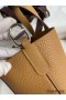 Hermes In The Loop 18 Handmade Bag in Biscuit Clemence Leather