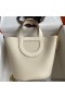 Hermes In The Loop 18 Handmade Bag in Craie Clemence Leather