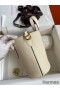 Hermes In The Loop 18 Handmade Bag in Craie Clemence Leather