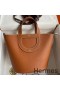 Hermes In The Loop 18 Handmade Bag in Gold Clemence Leather