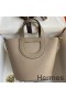 Hermes In The Loop 18 Handmade Bag in Gris Asphalt Clemence Leather