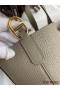 Hermes In The Loop 18 Handmade Bag in Gris Asphalt Clemence Leather