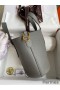 Hermes In The Loop 18 Handmade Bag in Gris Meyer Clemence Leather