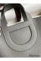 Hermes In The Loop 18 Handmade Bag in Gris Meyer Clemence Leather
