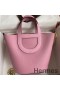 Hermes In The Loop 18 Handmade Bag in Mauve Sylvestre Clemence Leather