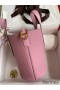 Hermes In The Loop 18 Handmade Bag in Mauve Sylvestre Clemence Leather