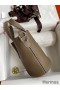 Hermes In The Loop 18 Handmade Bag in Taupe Clemence Leatherther