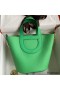 Hermes In The Loop 18 Handmade Bag in Vert Comics Clemence Leather