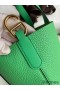 Hermes In The Loop 18 Handmade Bag in Vert Comics Clemence Leather