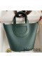 Hermes In The Loop 18 Handmade Bag in Vert Cypres Clemence Leather