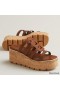 Hermes Isabella 30 Sandals in Brown Calfskin