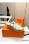 Hermes Isabella 30 Sandals in White Calfskin