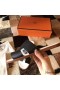 Hermes Izmir Sandals In Black Epsom Leather