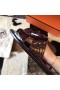 Hermes Izmir Sandals In Bordeaux Shiny Niloticus Crocodile