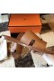 Hermes Izmir Sandals In Brown Epsom Leather