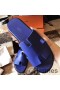 Hermes Izmir Sandals In Electric Blue Epsom Leather