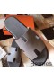Hermes Izmir Sandals In Grey Epsom Leather