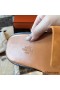 Hermes Izmir Sandals In Orange Suede Leather