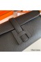 Hermes Jige Elan 29 Clutch Bag In Black Epsom Leather