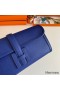 Hermes Jige Elan 29 Clutch Bag In Blue Electric Epsom Leather