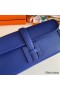 Hermes Jige Elan 29 Clutch Bag In Blue Electric Epsom Leather