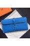 Hermes Jige Elan 29 Clutch Bag In Blue Epsom Calfskin
