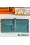 Hermes Jige Elan 29 Clutch Bag In Blue Jean Epsom Leather