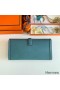 Hermes Jige Elan 29 Clutch Bag In Blue Jean Epsom Leather
